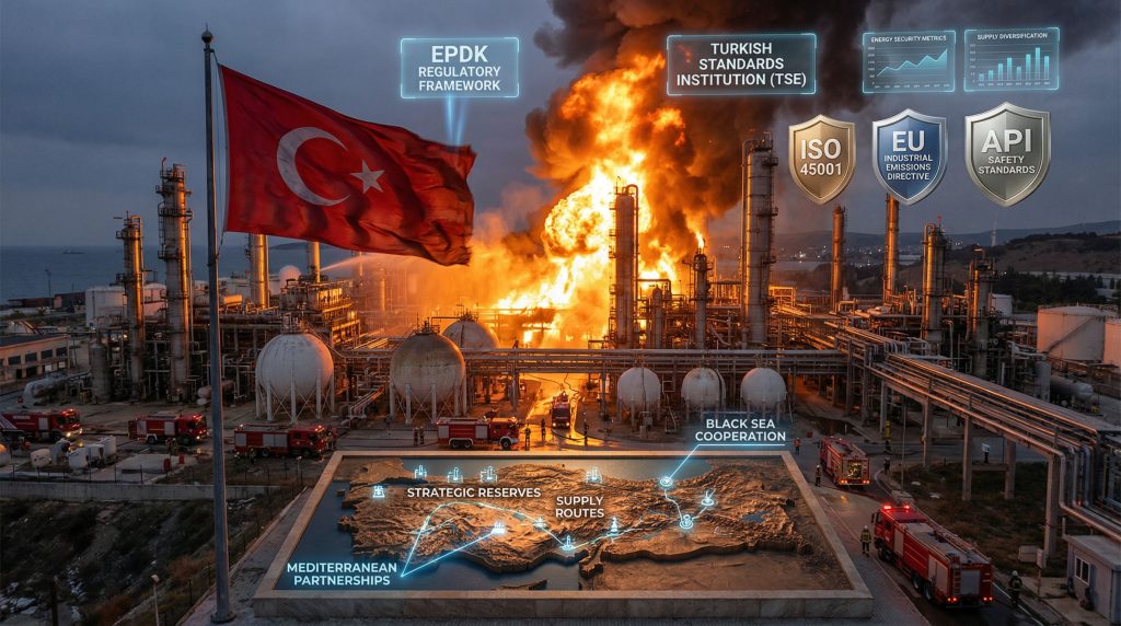Turkey’s biggest refinery fire, intense blaze.