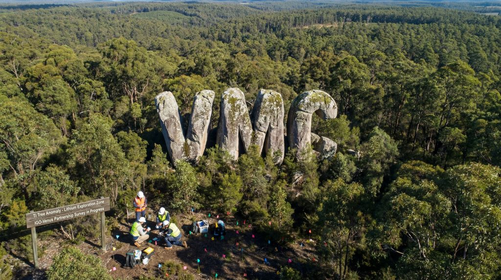 Venus Metals Corporation Ltd-VMC-Lithium exploration team working near VMC rocks.