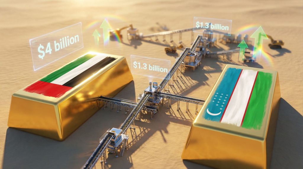 UAE and Uzbekistan mining sector cooperation visualized.