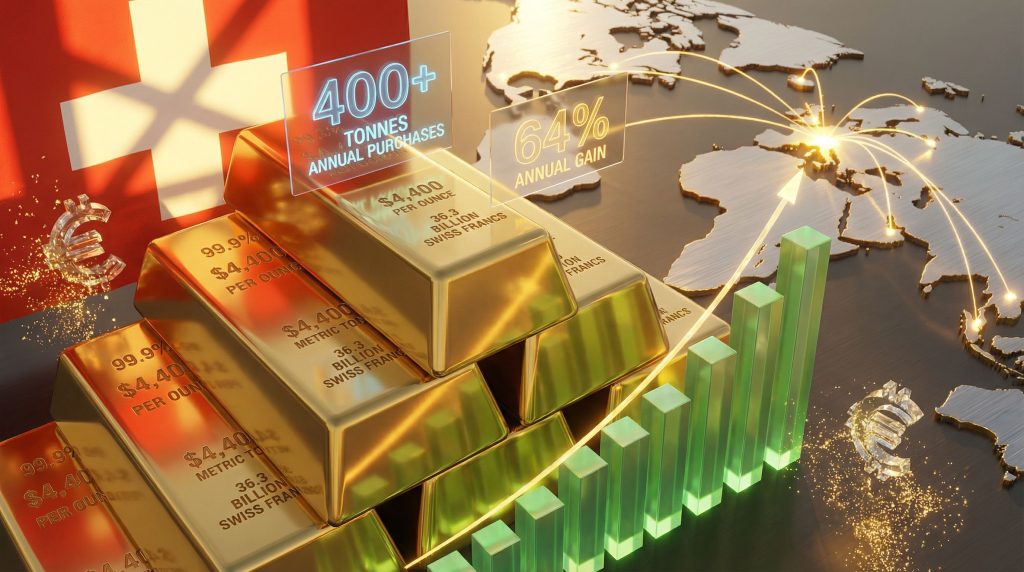 Gold price surge illustrated with bars.