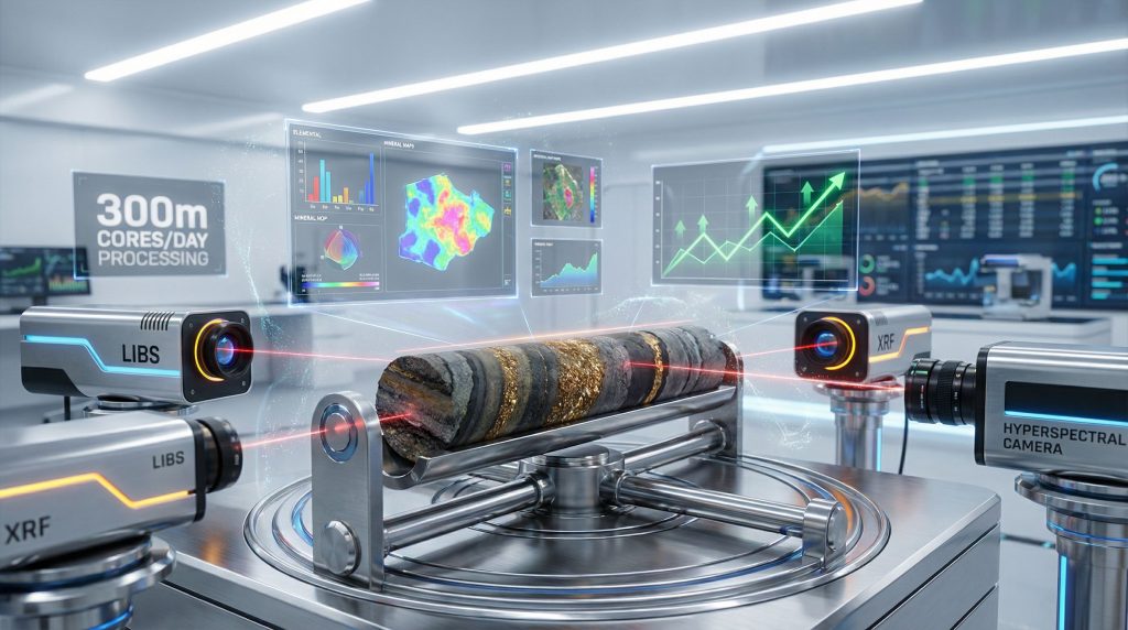 Advanced real-time core scanning technology in mining.