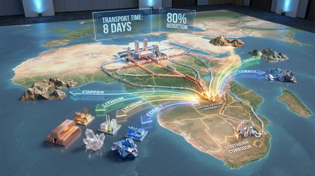 Regional value chains illustrated with mineral transport.