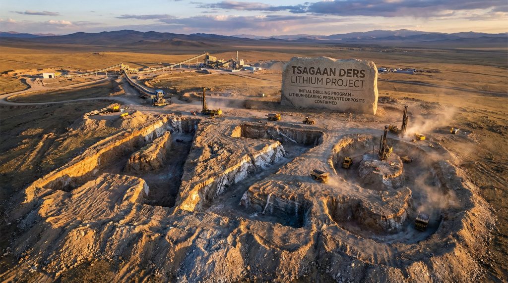 Asianbatterymet Plc Chess Depositary Interests 1:1-AZ9-Tsagaan Ders lithium mining project site.