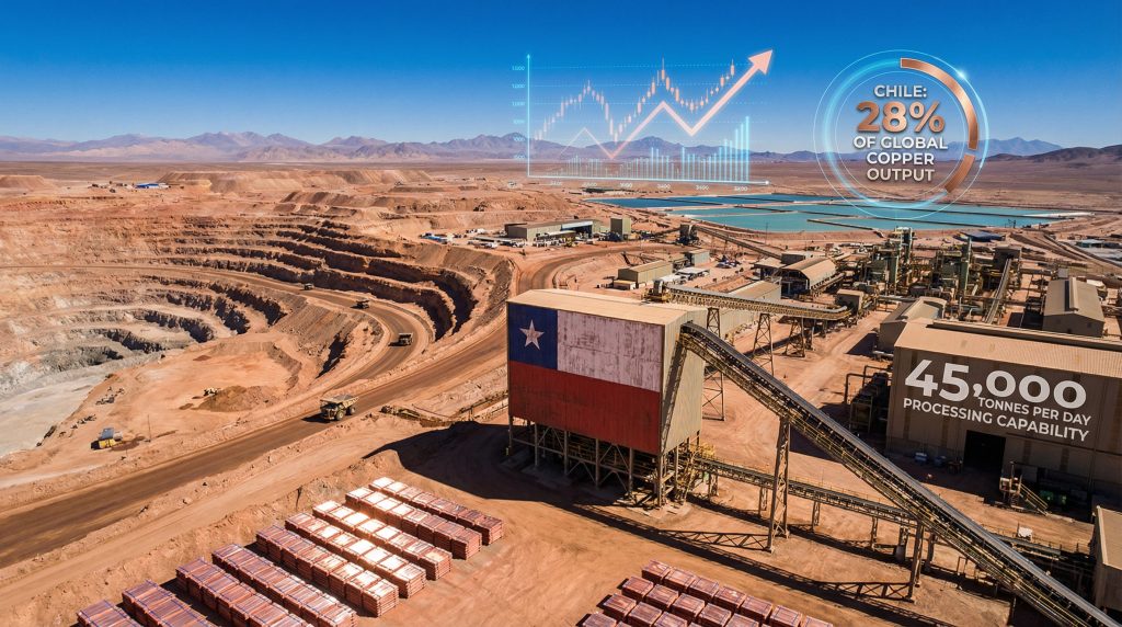 Mantoverde mine strike with processing capacity.