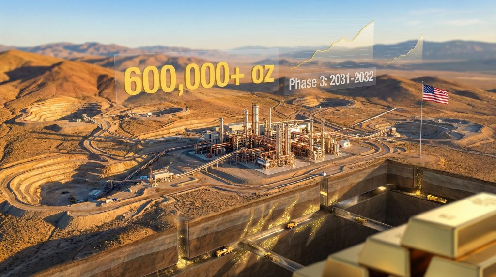 Mining site illustrating i-80 Gold production growth strategy.