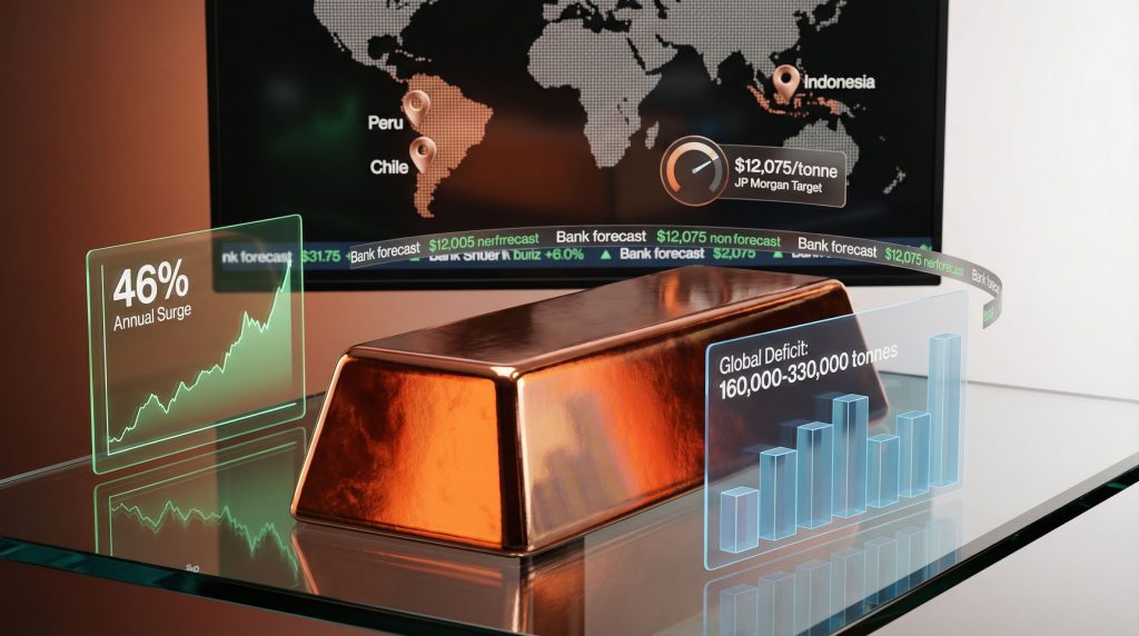 Copper price increase 2026 projected globally.