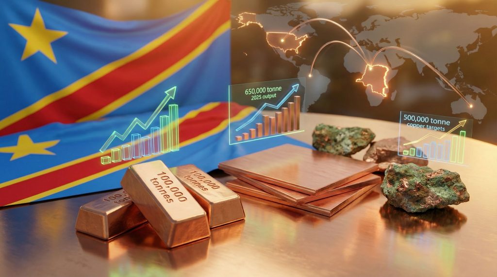 DRC Gecamines copper shipment infographic.