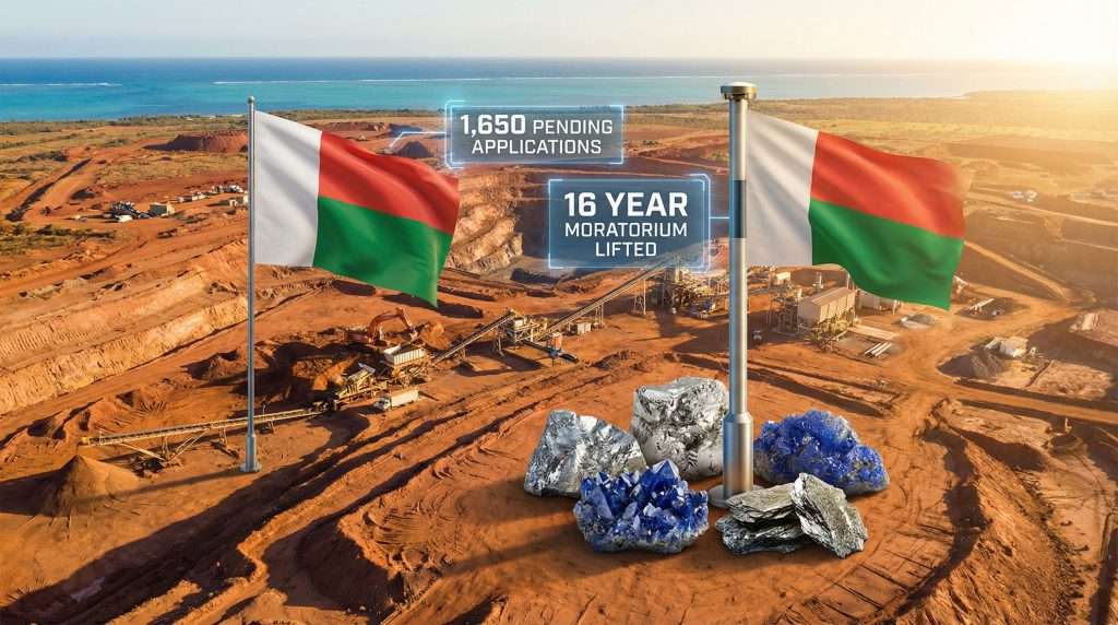 Madagascar mining ban lift after 16 years.