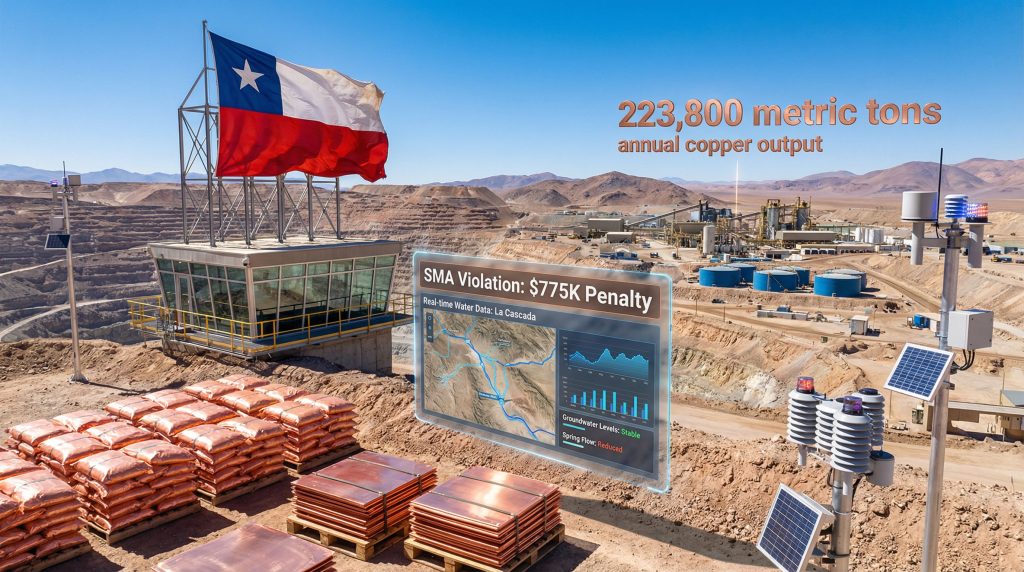 Antofagasta's Centinela copper mine fined.