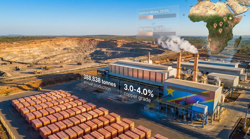 Ivanhoe Mines Kamoa-Kakula copper production facility