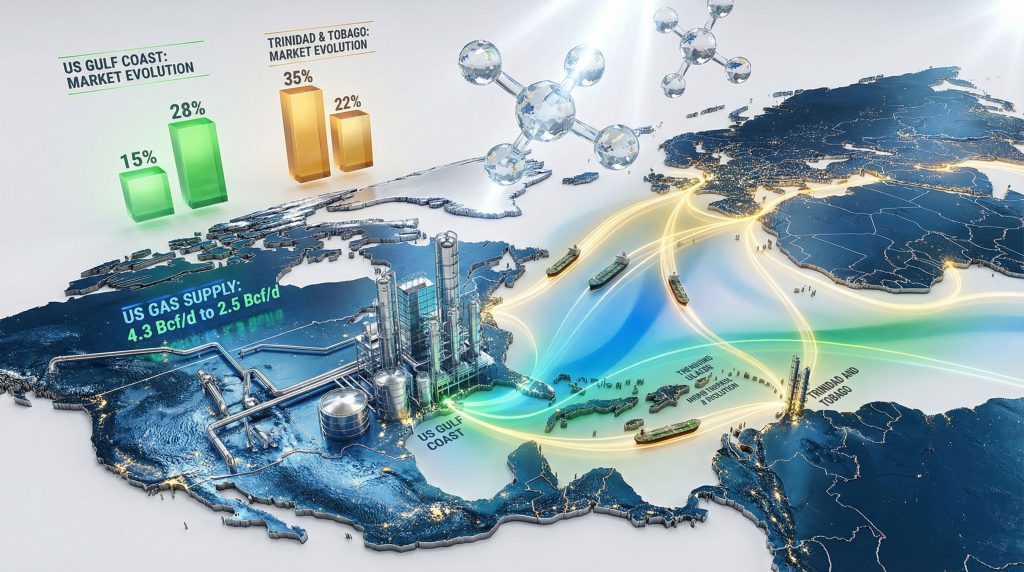 US methanol producers displacing Trinidad supply.