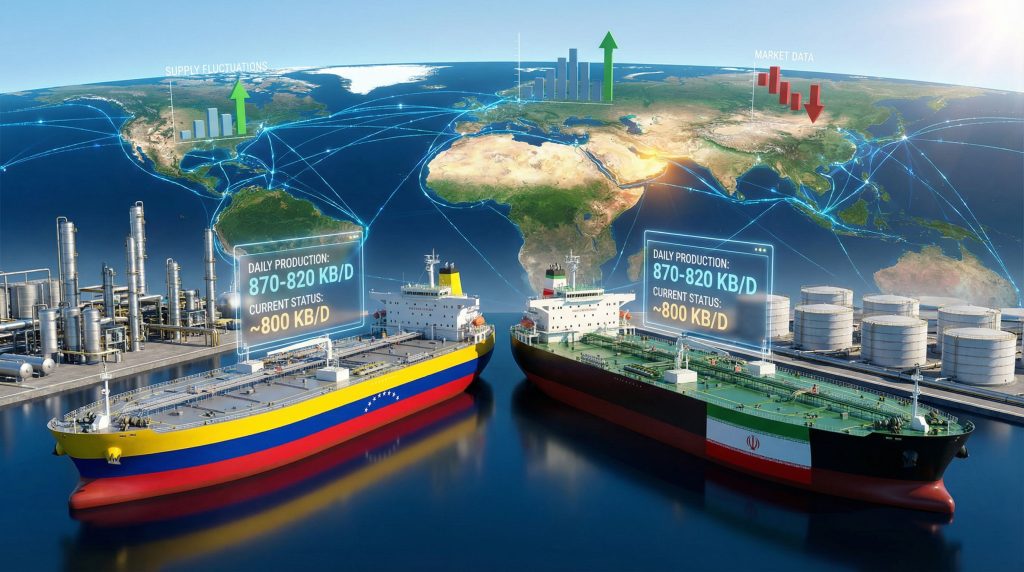 Oil tankers highlight supply disruptions in Venezuela and Iran.