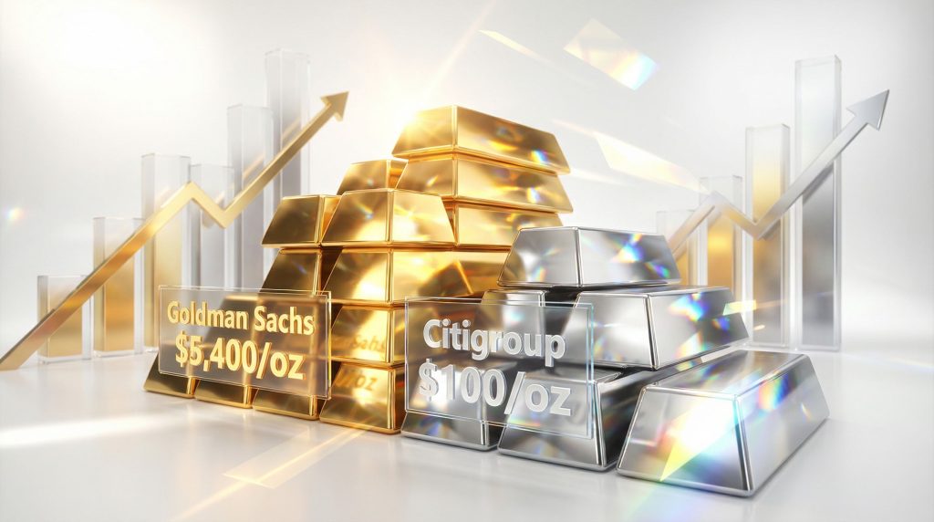 Gold and silver record prices soaring.