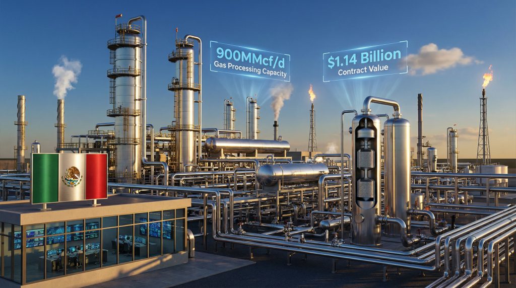 Coastoil PEMEX Ixachi contract gas facility.