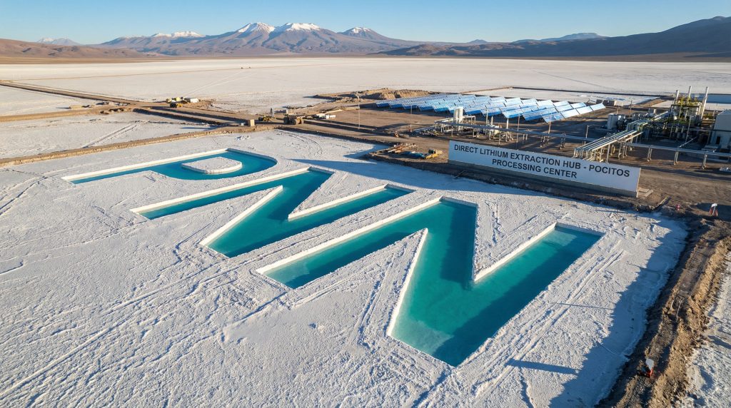 Power Minerals Ltd-PNN-Lithium extraction facility with salt flats.