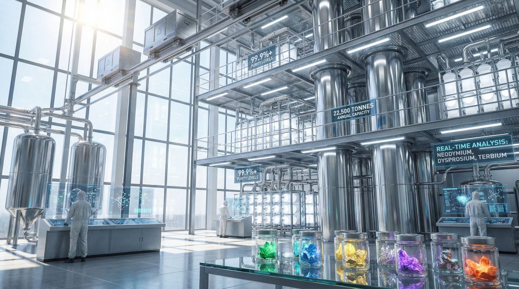 High-tech facility for midstream processing.