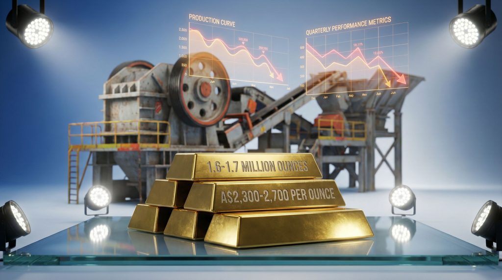 Northern Star gold production guidance overview.