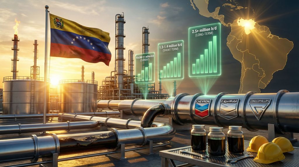 Venezuelan oil industry with rising production.