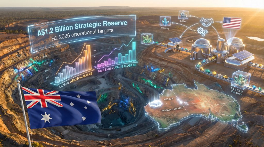 Australia critical minerals strategy visual overview.