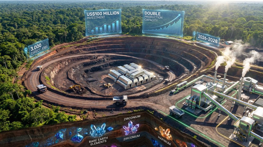 Mineração Taboca invests US$ 100 million.