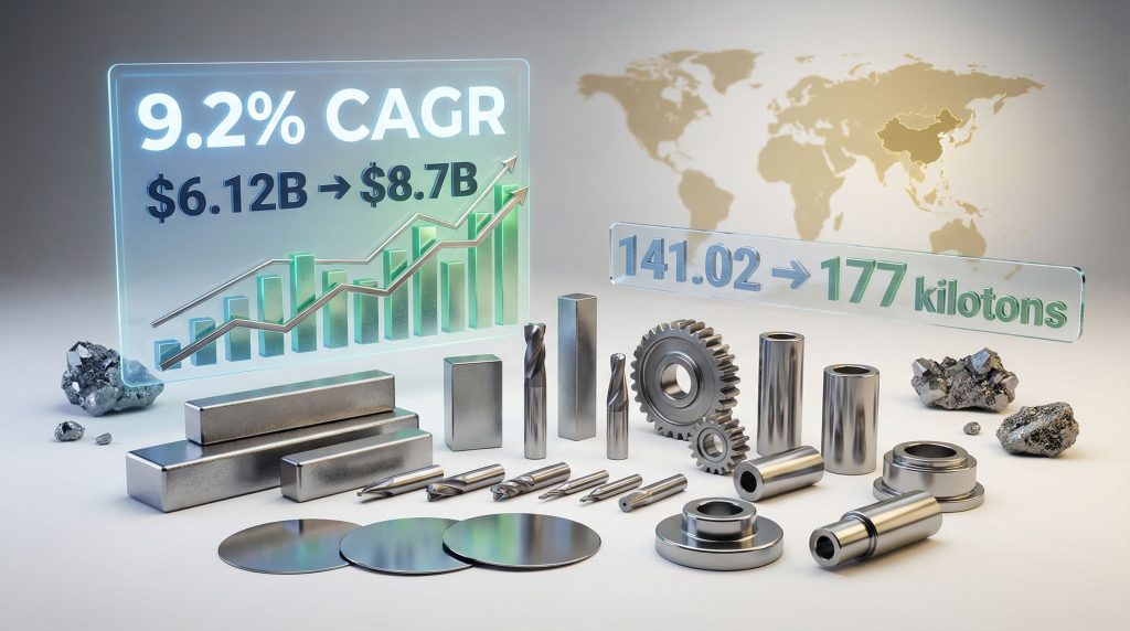 Tungsten market growth: rising demand and value.
