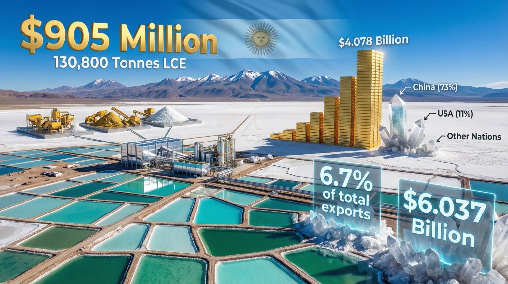 Argentina mining exports 2025, economic impact illustrated.