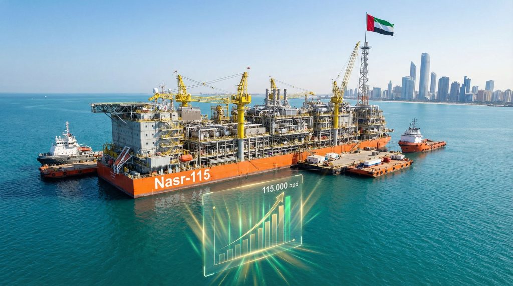 Oil platform, ADNOC McDermott billion-dollar contract.