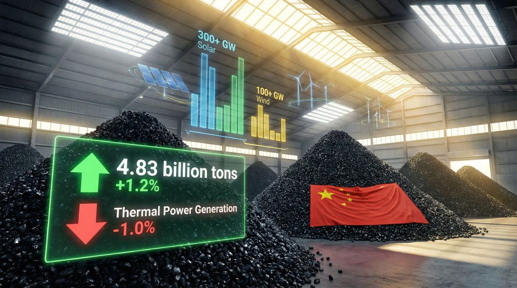 China's coal output reaches new heights.