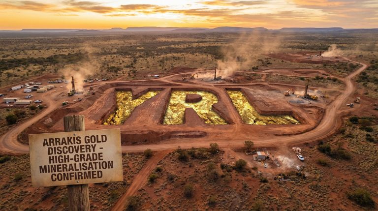 Yandal Resources Ltd-YRL-YRL gold excavation site at sunset.