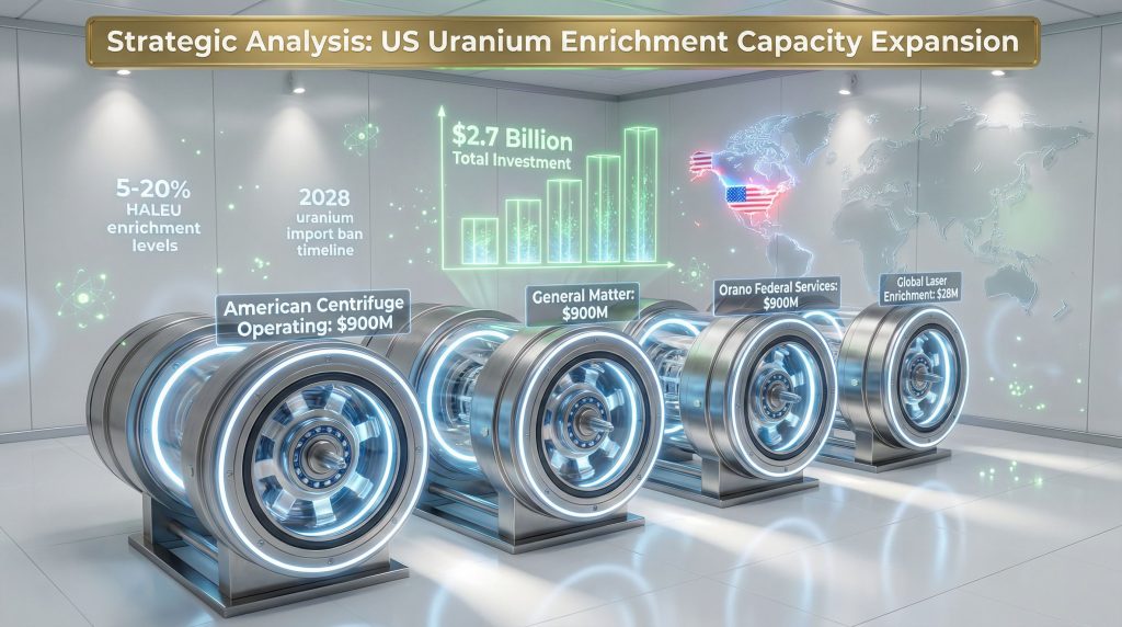 US uranium enrichment orders investment overview.