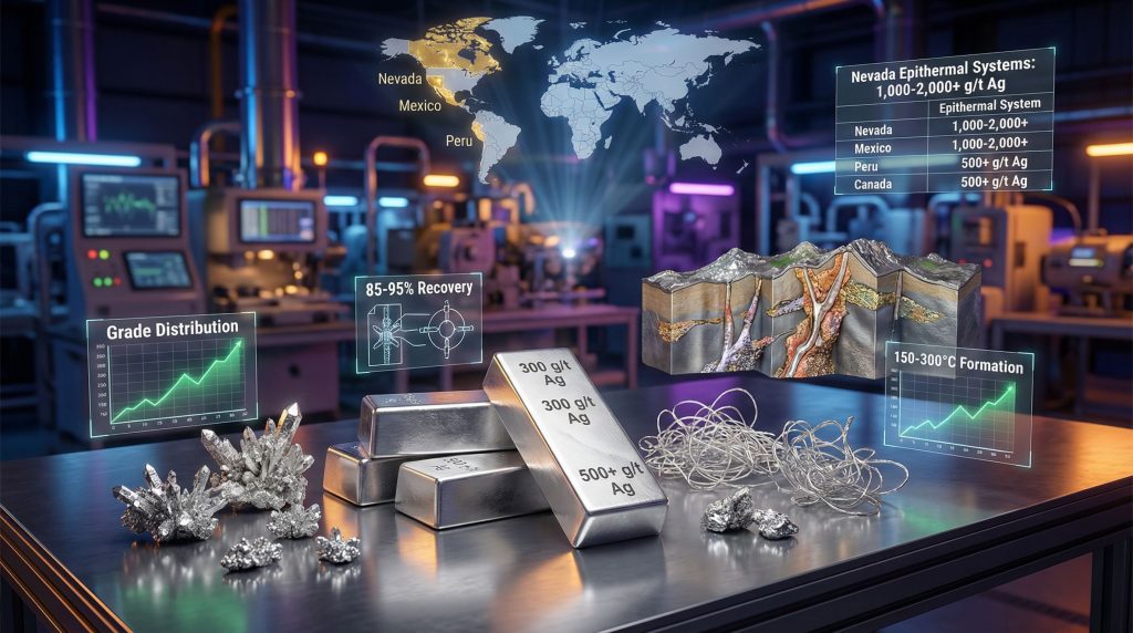 High-grade silver discovery visualized with graphs.