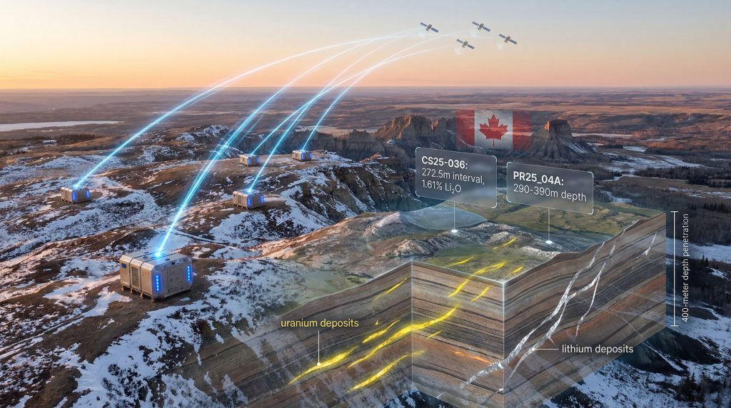 Fleet Space’s ExoSphere drilling visualization in Canada.