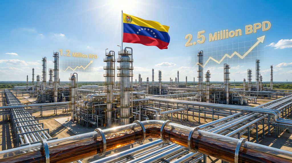 US-Venezuela oil production expansion visualized.