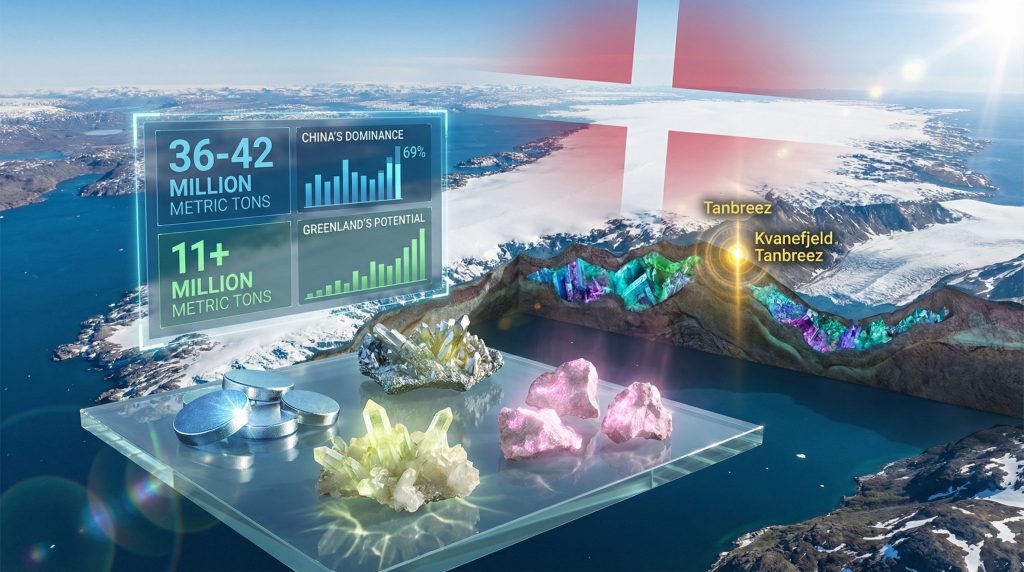Greenland rare earths and geopolitical strategy visual.