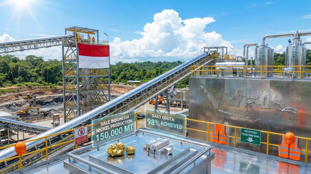 Vale Indonesia mining quota approval facility.
