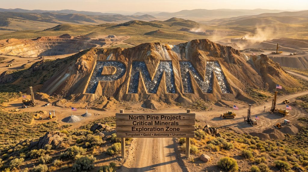 Pioneer Minerals Ltd-PMM-North Pine Project mining site panorama.