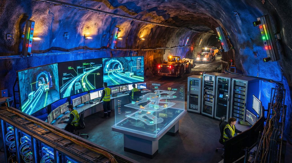 Mining operation uses Epiroc real-time 3D visibility.