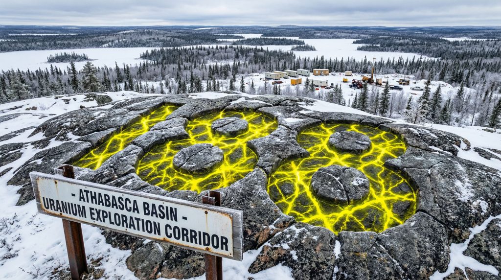 Infini Resources Ltd-I88-Athabasca Basin uranium exploration snowy landscape.
