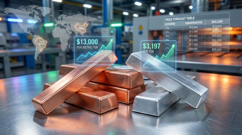 Aluminum and copper prices forecast 2026.