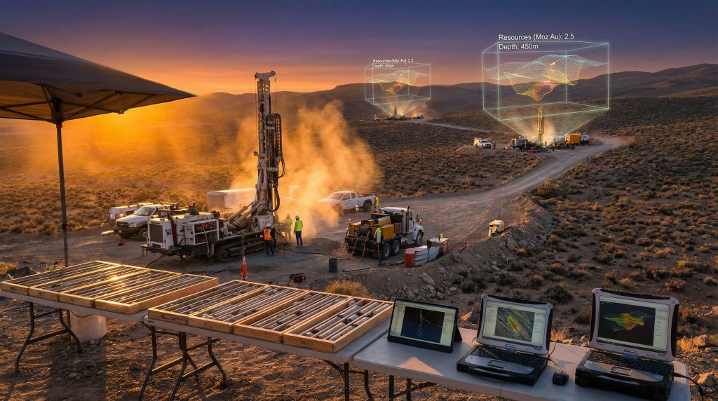 K2 Gold Si2 Gold Project drilling operation.