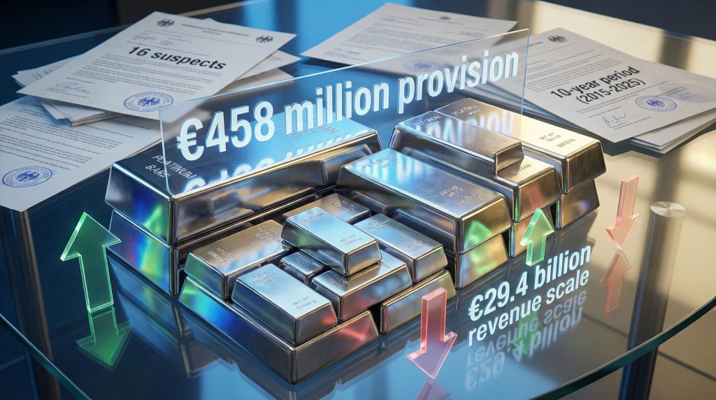 Heraeus fraud investigation: Platinum bars and documents.