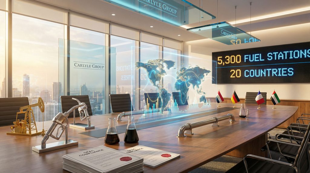 Carlyle Group Lukoil acquisition boardroom meeting.