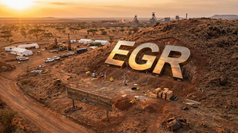 Ecograf Ltd-EGR-EGR sign at African mining site.