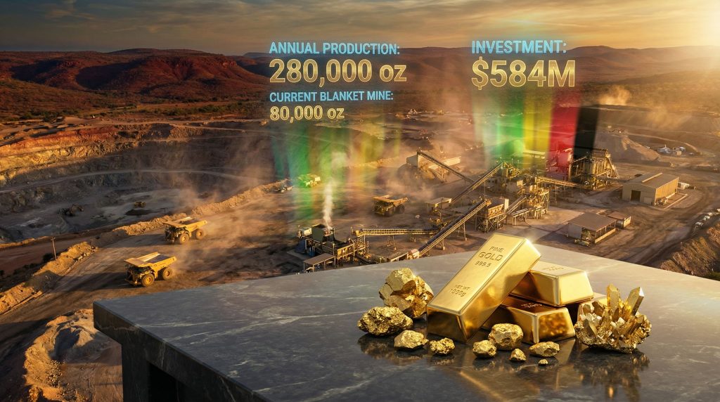 Caledonia Mining Zimbabwe expansion: gold production growth.