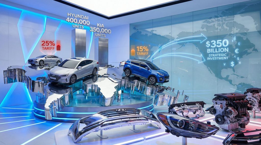 South Korean autos display tariff impact.