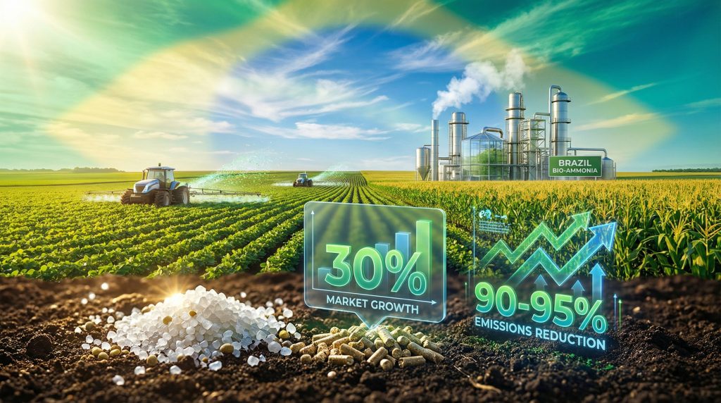 Fertilizantes sustentáveis impulsionando descarbonização no agronegócio.