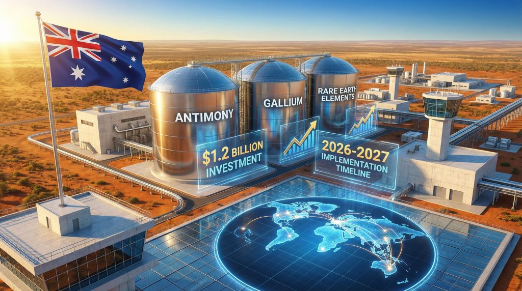 Australia Critical Minerals Strategic Reserve facilities overview.