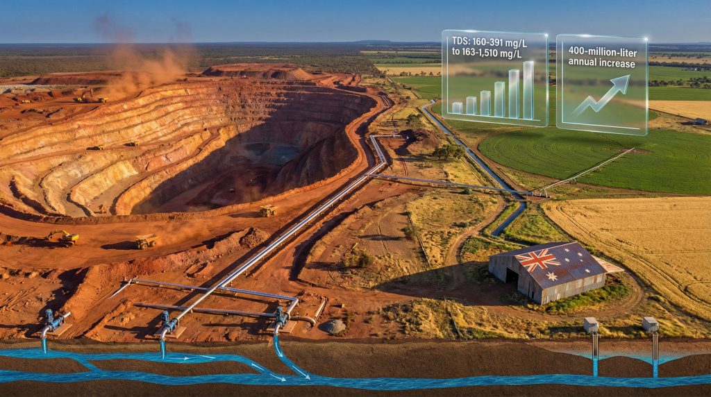 South32 bauxite mine impacting farmer water.