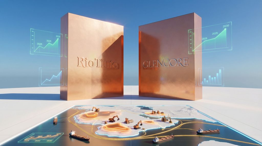 Rio and Glencore merger talks visualized.