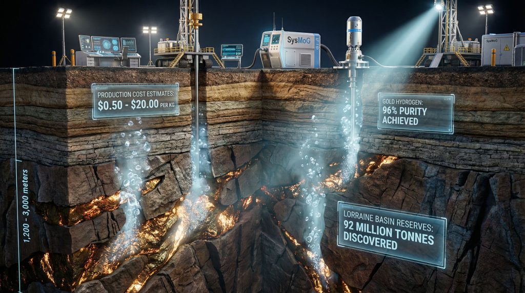 Underground technology for white hydrogen exploration.